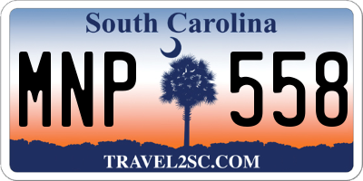 SC license plate MNP558