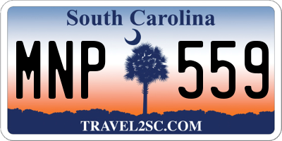 SC license plate MNP559
