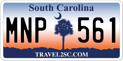 SC license plate MNP561