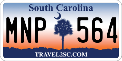 SC license plate MNP564