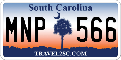 SC license plate MNP566