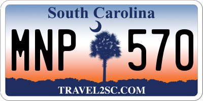 SC license plate MNP570