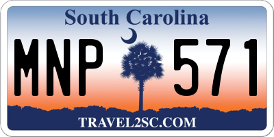 SC license plate MNP571