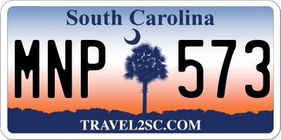 SC license plate MNP573