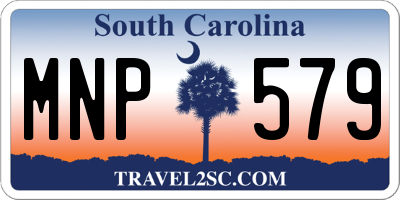SC license plate MNP579