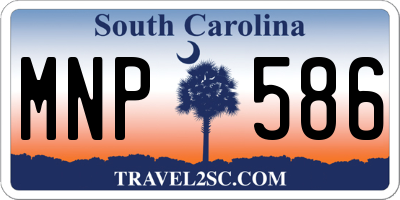 SC license plate MNP586