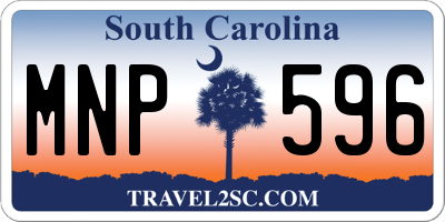 SC license plate MNP596