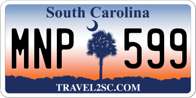 SC license plate MNP599