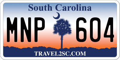 SC license plate MNP604
