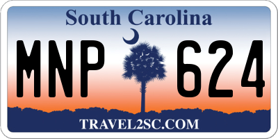 SC license plate MNP624
