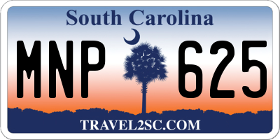 SC license plate MNP625