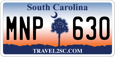 SC license plate MNP630