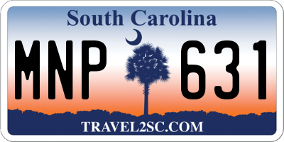 SC license plate MNP631