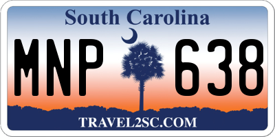 SC license plate MNP638