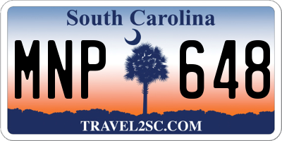 SC license plate MNP648
