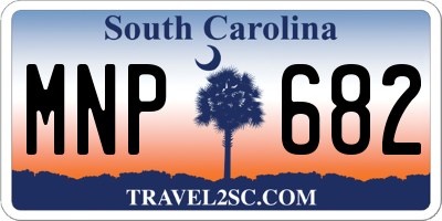 SC license plate MNP682