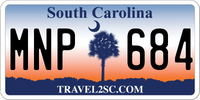 SC license plate MNP684