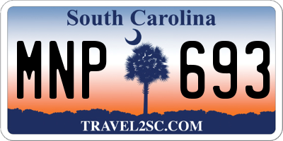 SC license plate MNP693
