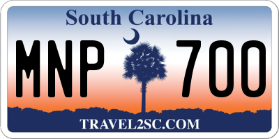 SC license plate MNP700