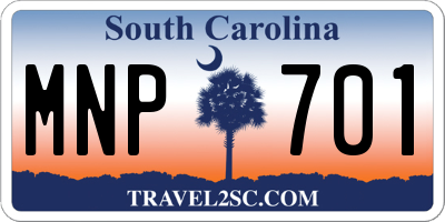 SC license plate MNP701
