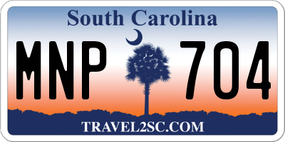 SC license plate MNP704