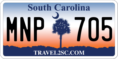 SC license plate MNP705