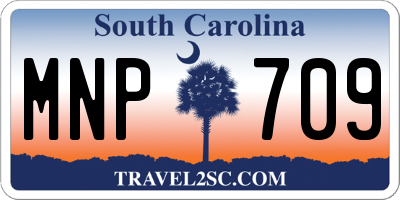SC license plate MNP709