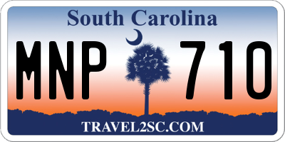 SC license plate MNP710