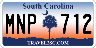 SC license plate MNP712
