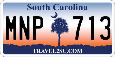 SC license plate MNP713