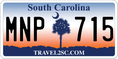 SC license plate MNP715