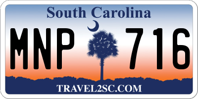 SC license plate MNP716