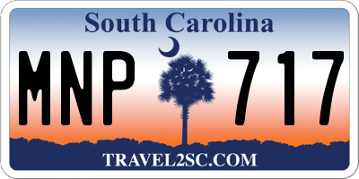 SC license plate MNP717