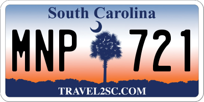 SC license plate MNP721
