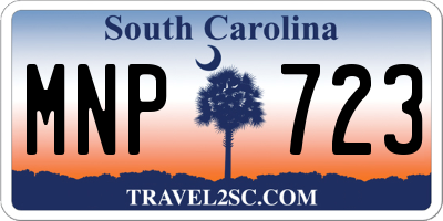 SC license plate MNP723