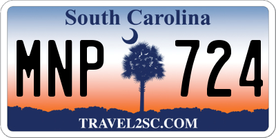 SC license plate MNP724