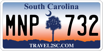 SC license plate MNP732
