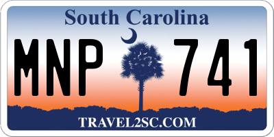 SC license plate MNP741