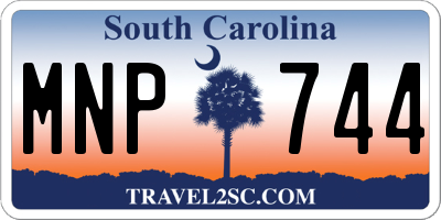 SC license plate MNP744