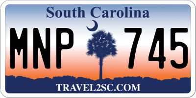 SC license plate MNP745