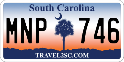 SC license plate MNP746