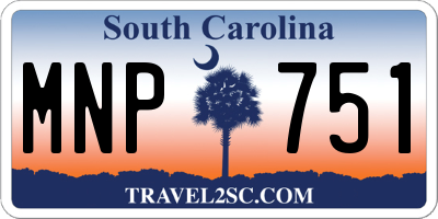 SC license plate MNP751