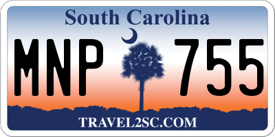 SC license plate MNP755