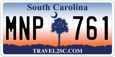 SC license plate MNP761