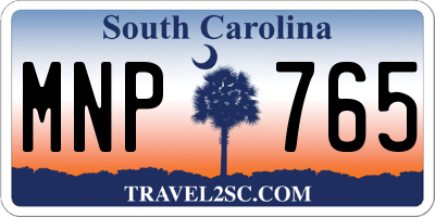 SC license plate MNP765
