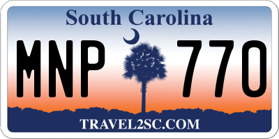 SC license plate MNP770