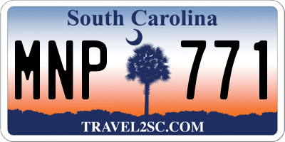 SC license plate MNP771