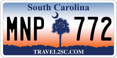 SC license plate MNP772