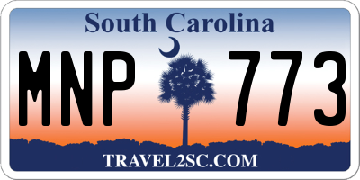 SC license plate MNP773