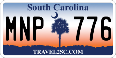 SC license plate MNP776